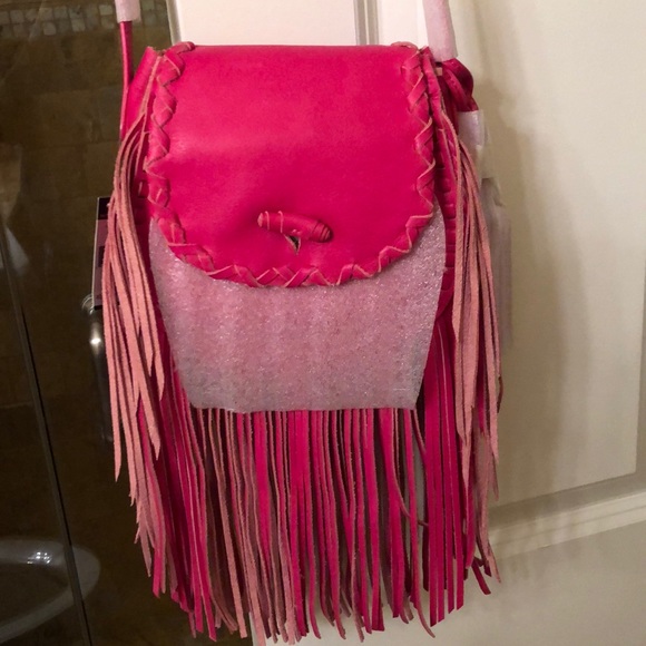 Ralph Lauren Handbags - Ralph Lauren leather hot pink cross over bag
